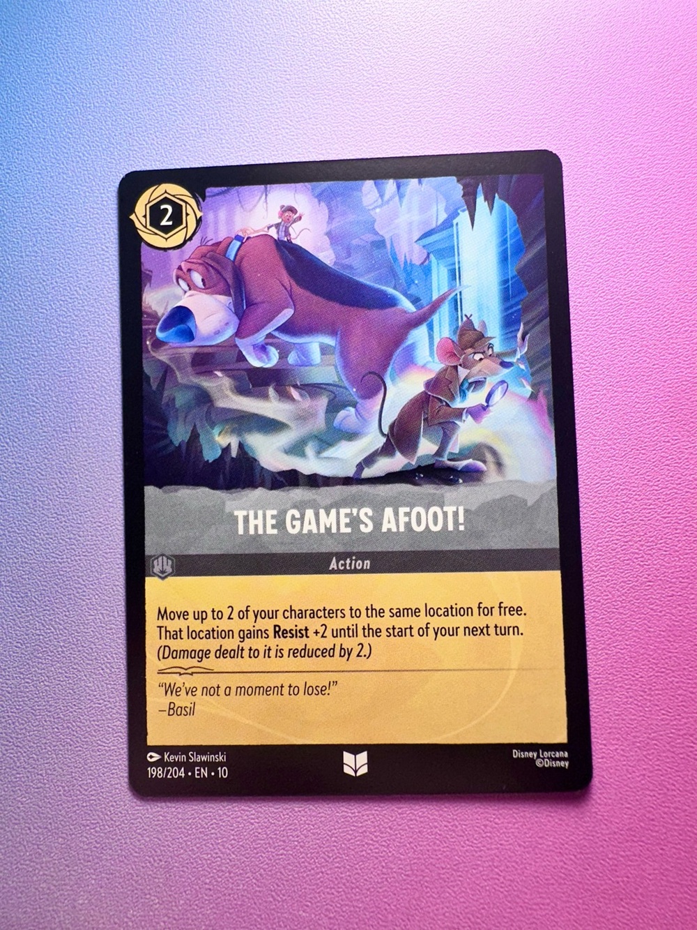 the games afoot [great mouse detective]- 198/204 — lorcana: whispers in the well